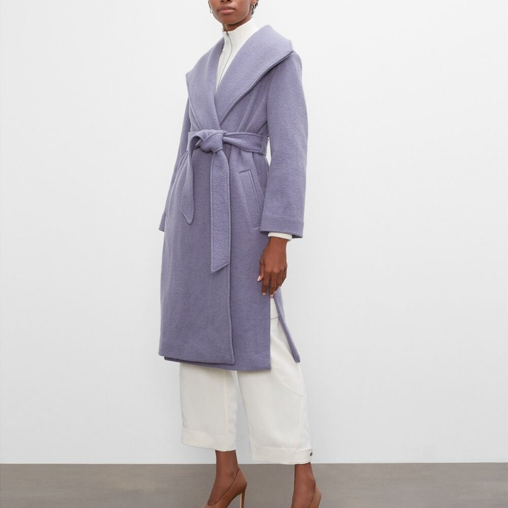 Club Monaco Plush Cardigan Wrap Coat - Picture 9 of 12